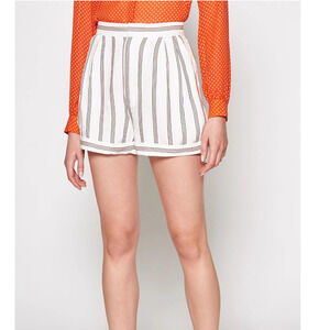 Joie Carvel High Rise Skinny Stripe Relaxed Fit Cuffed New Womens Shorts 2
